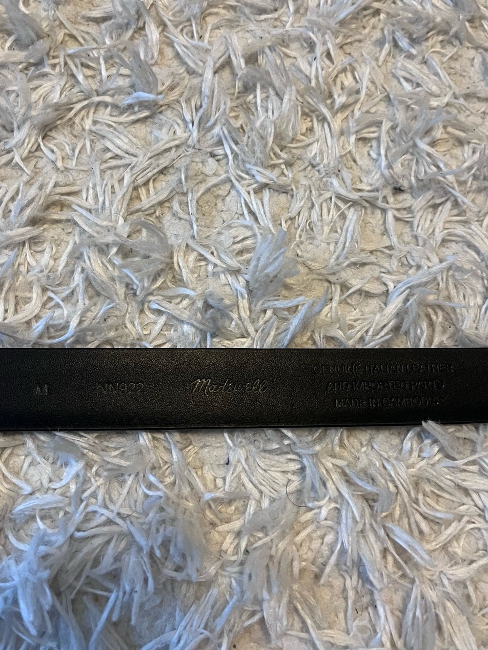 Black Triple Loop Black Belt - Madewell. Size M - Picture 7 of 7